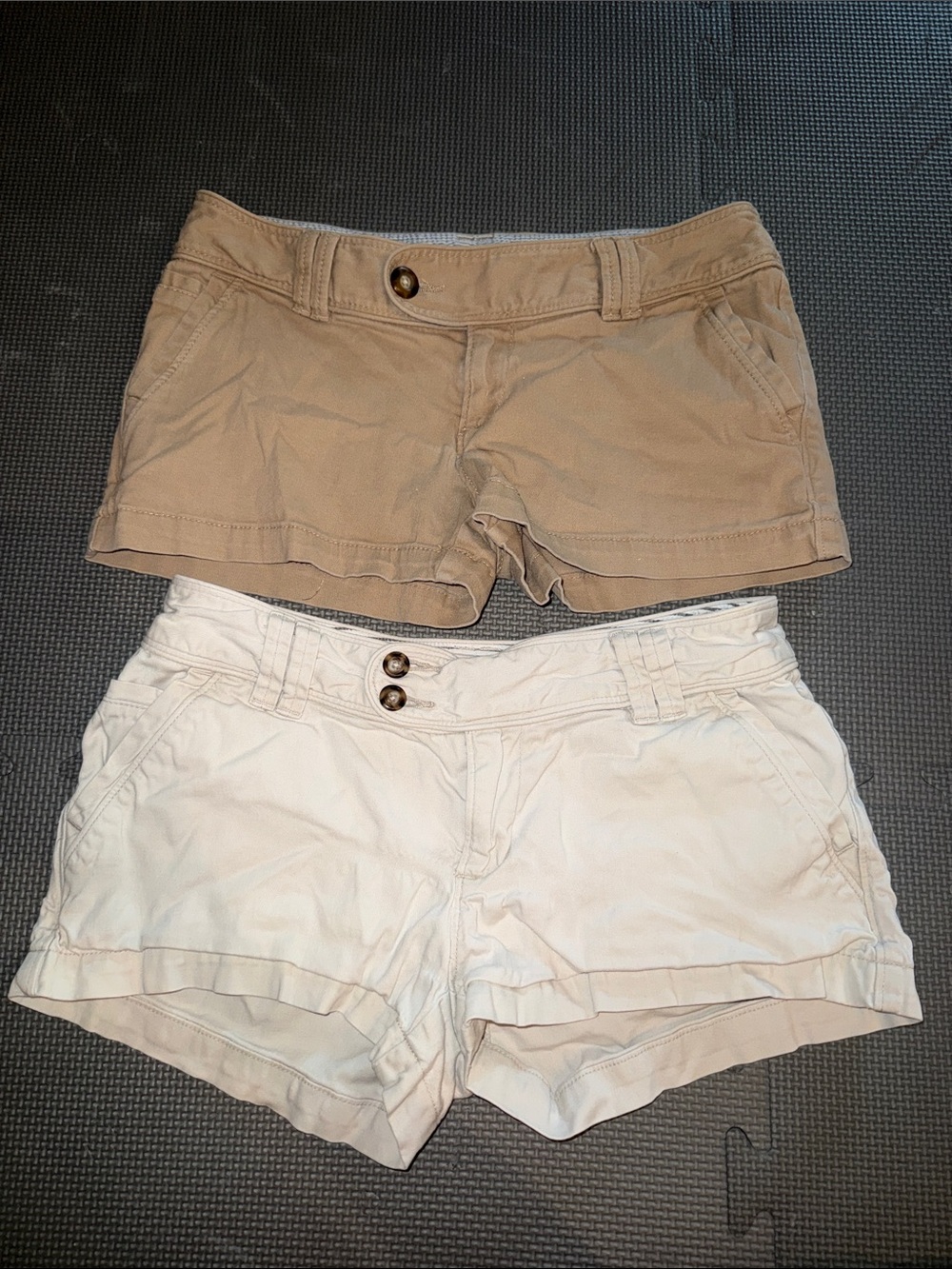 Bundle!!! Red Camel Women's High-Waist Shorts in Tan and White